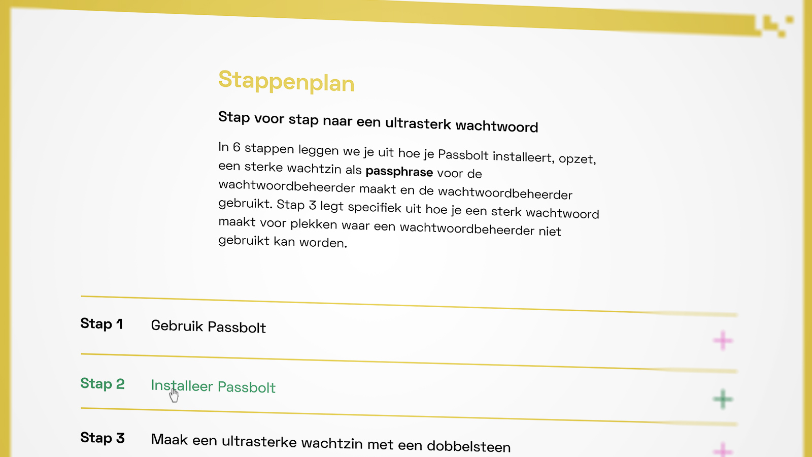 Het stappenplan van de Fix Je Privacy website